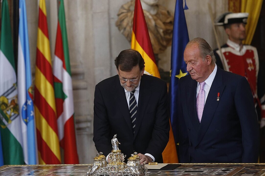 Rajoy y Juan Carlos de Borbón