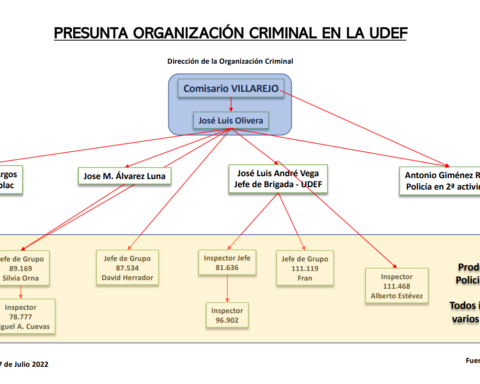 Presunta organización criminal dentro de la UDEF.
