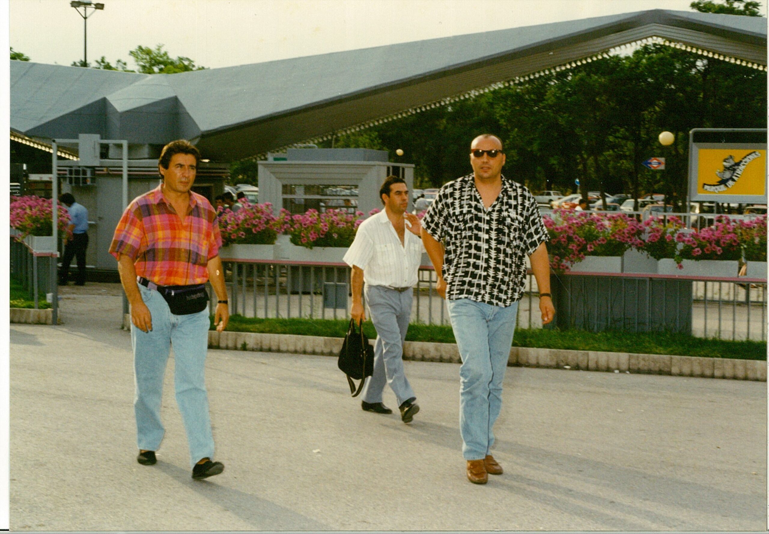 Manuel Fernández Padín con sus escoltas en una foto de archivo.
