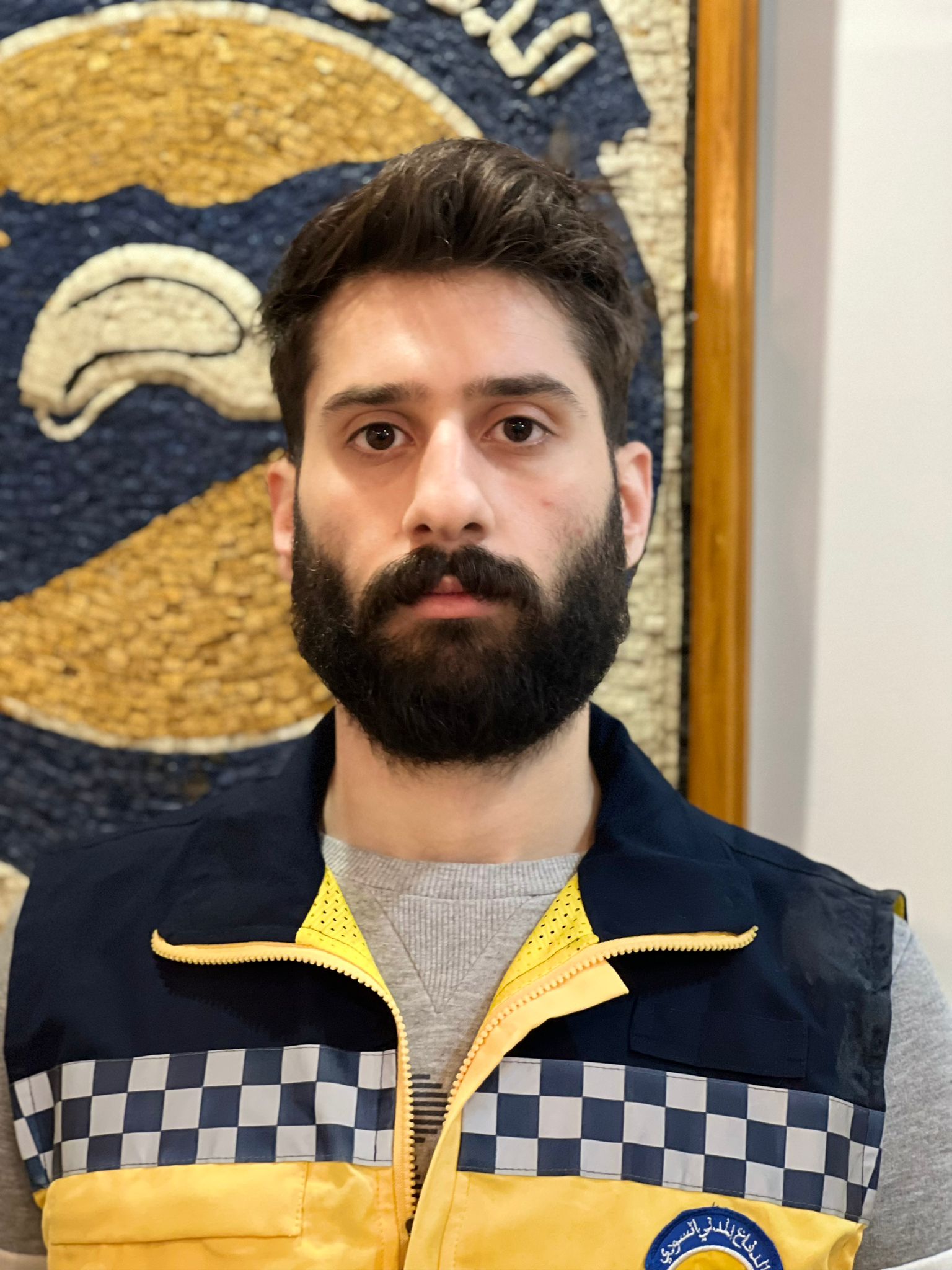 Oubadah Alwan, portavoz de los Cascos Blancos.