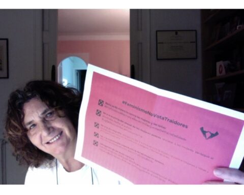 La feminista Juana Gallego y su voto