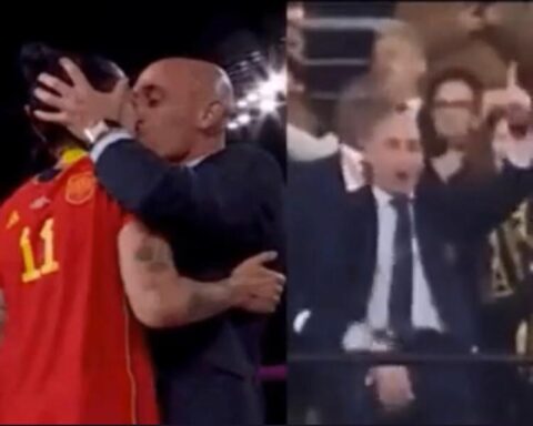 Rubiales y Jenni Hermoso