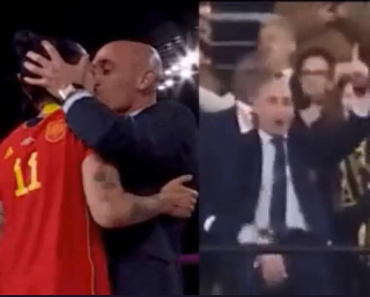 Rubiales y Jenni Hermoso