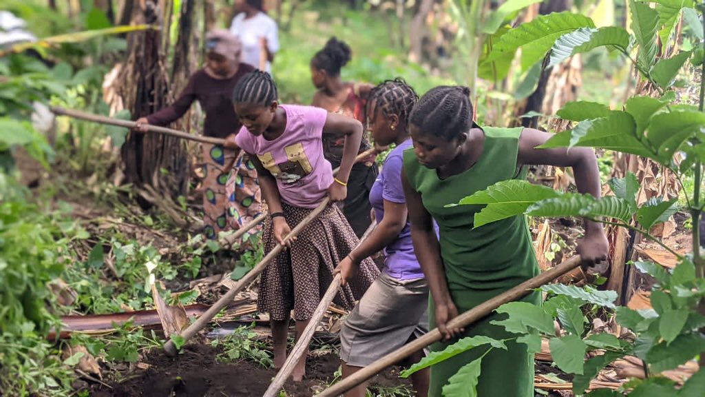 niñas del Congo
