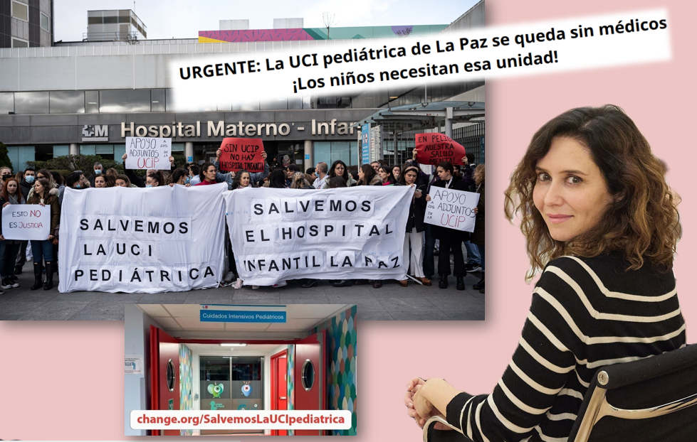 UCI pediátrica Hospital La Paz
